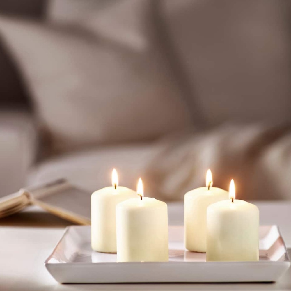 3.25” Unscented Candles (Pack of 4)
